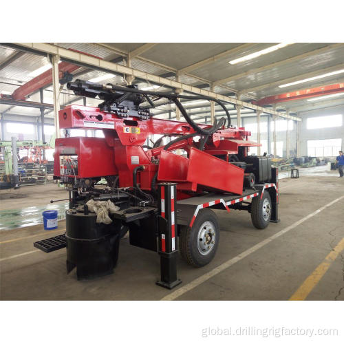 Trailer Drill Rigs 200m 250m Hydraulic Trailer Water Well Drilling Rig Manufactory